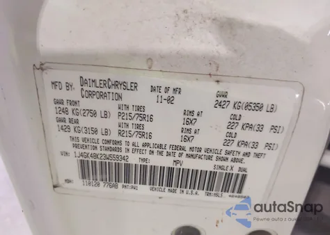 2003 Jeep Liberty Sport from USA, damaged, VIN 1J4GK48K23W559342